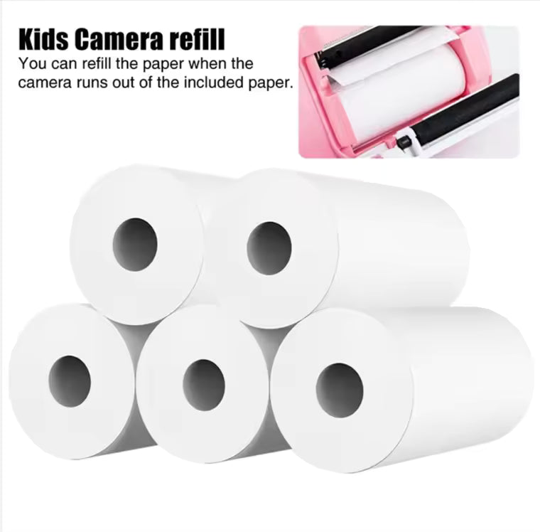 Kids Digital Camera Photography Instant Print Photo 1080P HD With Video Recorder Mini Thermal Printer Educational Birthday Gifts
