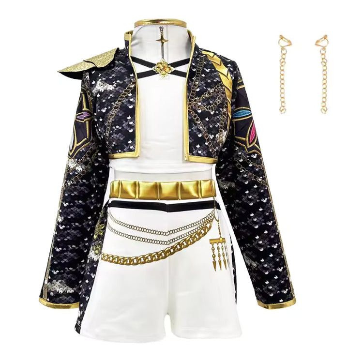 3PS Children's Girls Dance Performance Set Carnival Cosplay Costume Set Halloween Party Set Carnival Costumes 3-10 Years Old