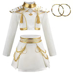 3PS Children's Girls Dance Performance Set Carnival Cosplay Costume Set Halloween Party Set Carnival Costumes 3-10 Years Old